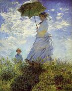 The Walk Woman With A Parasol Reproduction