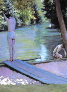 Bather Preparing To Dive Banks Of The Yerres Reproduction