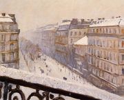 Boulevard Haussmann Snow Reproduction