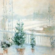 Balcony In Winter Reproduction