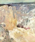 Canyon In The Yellowstone Reproduction