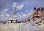 The Boardwalk On The Beach At Trouville Reproduction