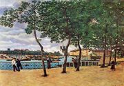 The Seine At Paris Aka Quai De La Rapee Reproduction