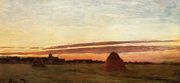 Grainstacks At Chailly At Sunrise Reproduction