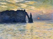 Etretat Sunset Reproduction