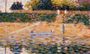 Boats Near The Beach At Asnieres Reproduction