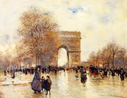 The Arc De Triomphe Autumn Effect Reproduction