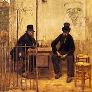 The The Absinthe Drinkers Aka Les Buveurs D Absin Reproduction