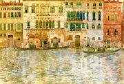 Venetian Palaces On The Grand Canal Reproduction