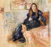 Julie Manet and her Greyhound Laertes 1893 Reproduction