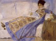 Madame Monet On A Sofa Reproduction