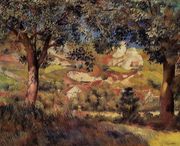 Lanscape In La Roche Guyon Reproduction