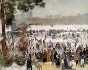 Skaters In The Bois De Boulogne Reproduction