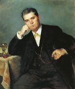 Portrait Of Franz Heinrich Corinth With A Glass Of Wine Reproduction