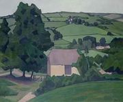 Landscape with Thatched Barn Reproduction