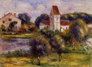 Breton Landscape Church And Orchard Reproduction