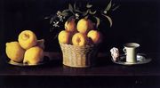 Still-life with Lemons, Oranges and Rose 1633 Reproduction