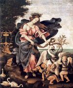 Allegory of Music or Erato c. 1500 Reproduction