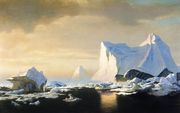 Icebergs In The Arctic Reproduction