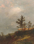 Gathering Storm On Long Island Sound Reproduction