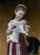 Le Jeune Fille et la PoupeÃ© (Young Girl and Her Dolls) Reproduction