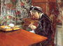 Portrait Of Madame Boissiere Knitting Reproduction