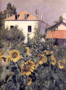 Sunflowers Garden At Petit Gennevilliers Reproduction