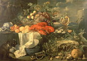 Still Life with a Monkey 1670 95 Reproduction