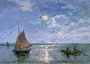 Fishing Boats by Moonlight Reproduction