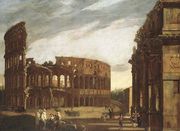 The Colosseum and the Arch of Constantine from the West Reproduction