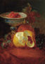 A still life with a pealed lemon Reproduction