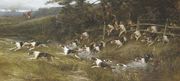 Hounds of the Tickham Hunt, Kent Reproduction