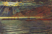 Fishingboats by Moonlight Reproduction