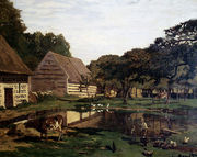 A Farmyard In Normandy Reproduction