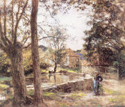 Le Lavoir prÃ©s de la Ferme d'Erlan (Pas-de-Calais) (The Laundress of Erlan Farm (Pas-de-Calais)) Reproduction