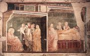 Scenes from the Life of St John the Baptist- 2. Birth and Naming of the Baptist, 1320 Reproduction