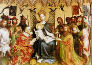 Adoration Of The Magi (central panel of the altarpiece of the Patron Saints of Cologne) Reproduction