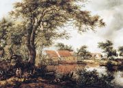 Wooded Landscape with Water Mill Reproduction