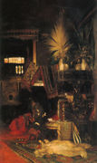 Hans Makart in seinem Atelier (Hans Makart in his Atelier) Reproduction