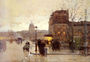 Boulevard Henri IV - Crepuscule Reproduction