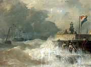 Sturm an der KÃ¼ste (Storm at the Coast) Reproduction