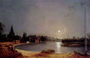 The Thames At Moonlight, Twickenham Reproduction