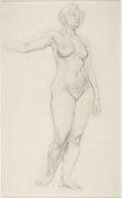 Standing Female Nude, 1914 Reproduction