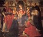 Madonna and Child Enthroned between Angels and Saints c. 1486 Reproduction