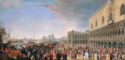 Arrival of the Comte Languet de Gergy at the Palazzo Ducale, Venice, November 1726 Reproduction