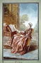 Madame d'Epinay reading, 1759 Reproduction