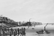 View of Hoboken Taken from the Ferry Reproduction