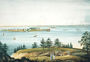 The Bay of New York and Governors Island Taken from Brooklyn Heights Reproduction