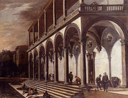 View Of The Villa Poggioreale, Naples Reproduction