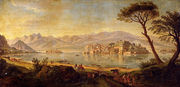 View Of Lake Maggiore With The Isola Bella Reproduction